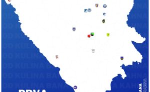 Foto: Facebook / Mapa klubova u Prvoj Ligi FBiH
