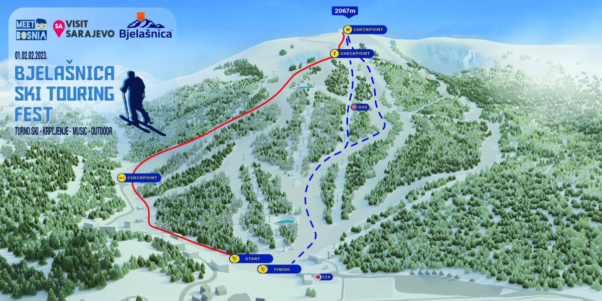 Takmičenje u turno skijanje na Bjelašnici