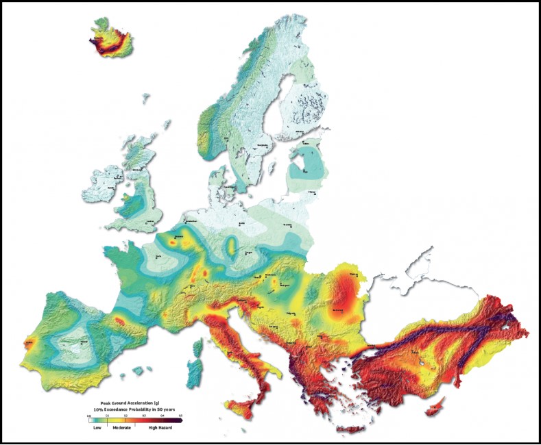 Evropska karta seizmičkog rizika