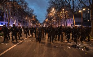 FOTO: AA / Policija na ulicama Pariza u vrijeme demonstracija