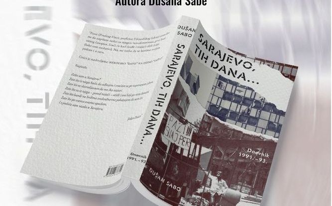 Najava promocije knjige Dušana Sabe