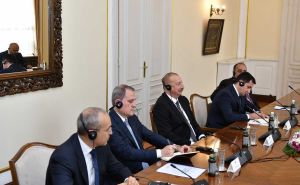 Foto: N.G / Radiosarajevo.ba / Sastanak Ilhama Aliyeva i članova Predsjedništva BiH