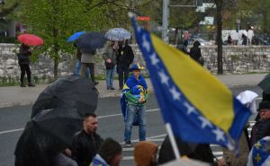 Foto: N. G. / Radiosarajevo.ba / Protest ispred OHR-a, 25. april 2023.