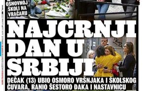 FOTO: Screenshot / Naslovnica lista 'Kurir'