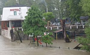 Foto: Radio Bihać / Poplave u Bihaću jutros