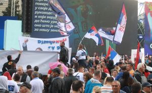 FOTO: AA / Veliki broj građana stigao na skup 'Srbija nade'