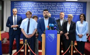 Foto: A. K. / Radiosarajevo.ba / Konferencija za štampu Demokratske fronte