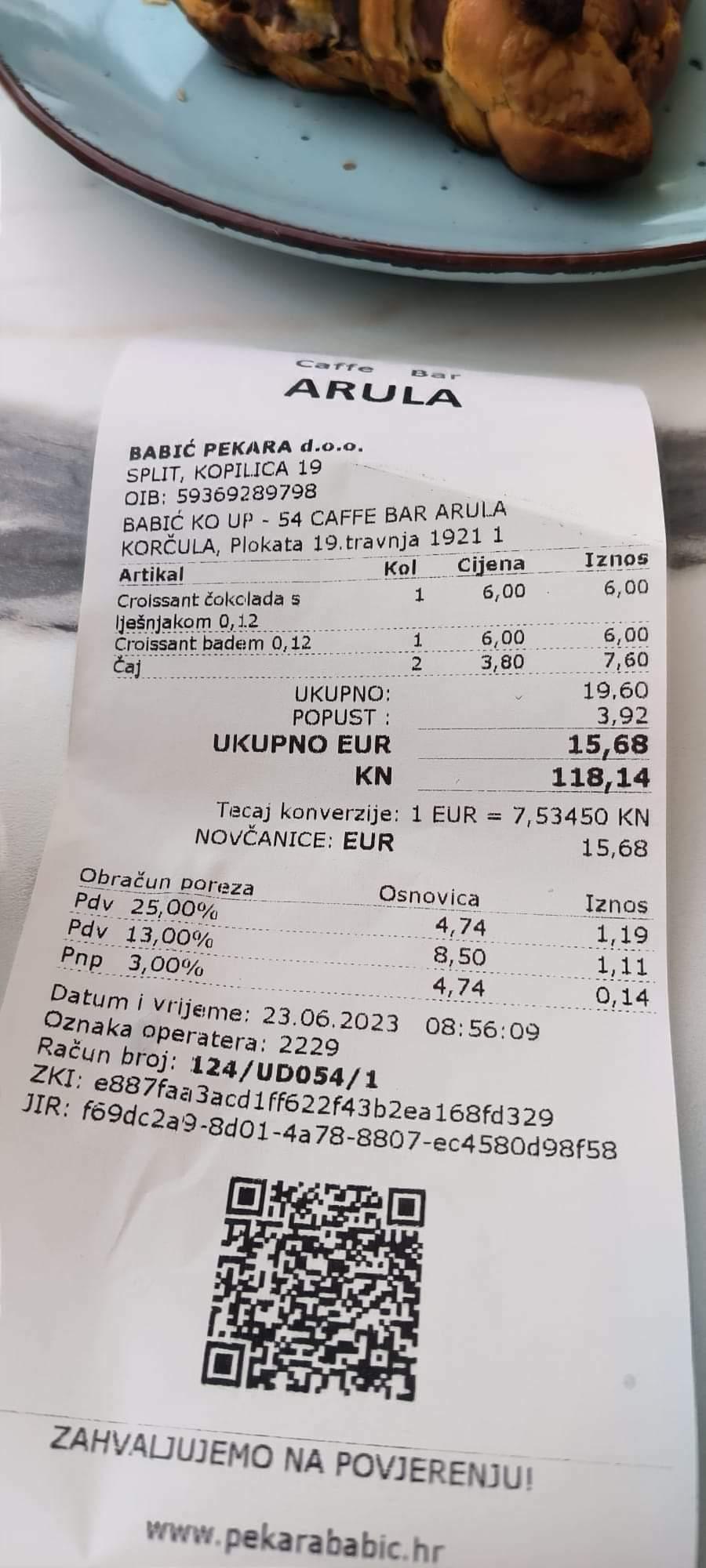 Cijene na Korčuli