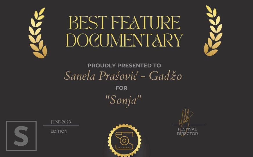 Film Sanele Praović Gadžo - 'Sonja' dobio još jednu nagradu