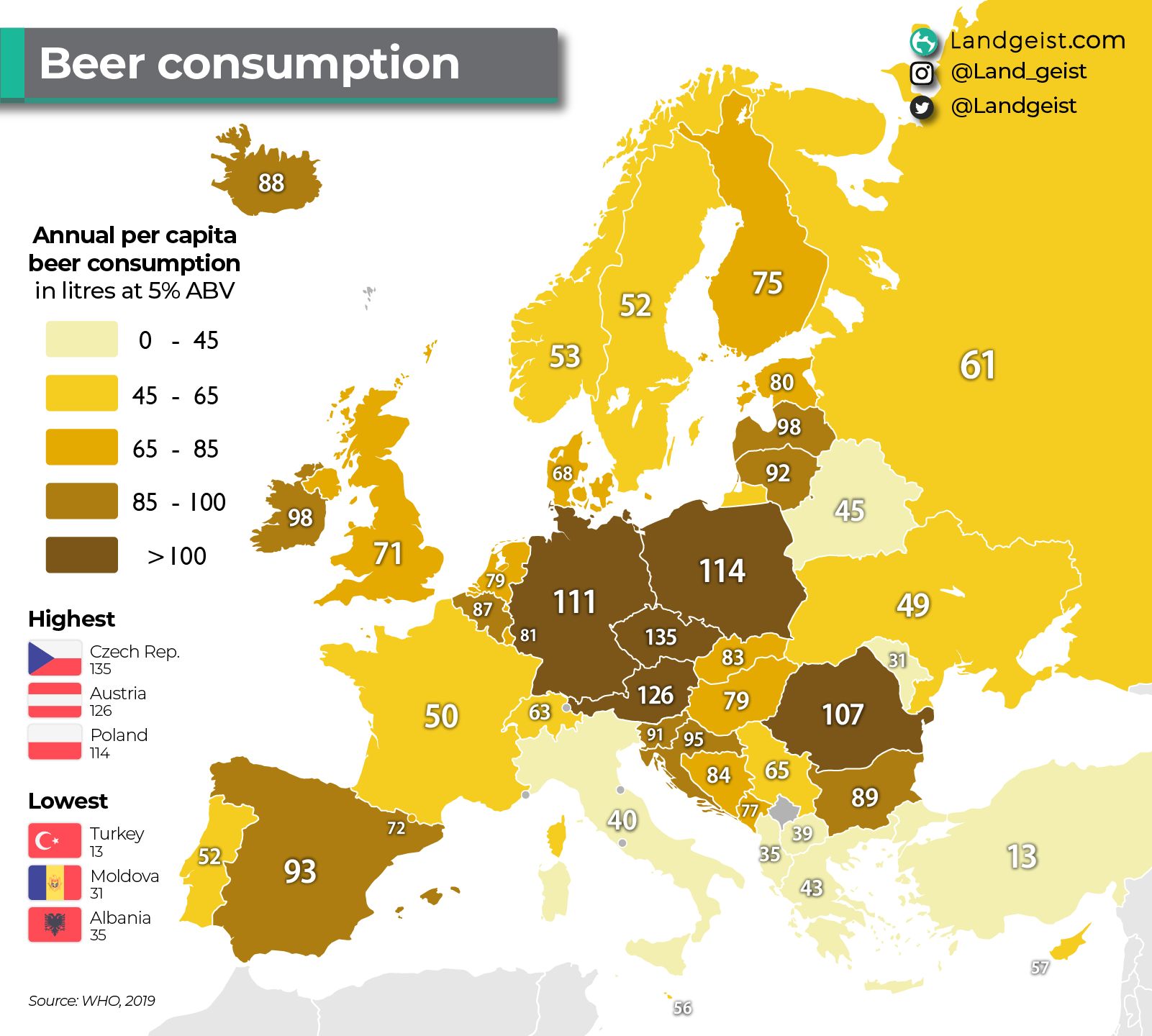 Konzumacija piva u Europi