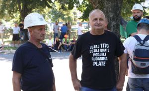 Foto: Dž. K. / Radiosarajevo.ba / Završen protest rudara
