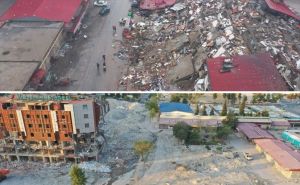 Foto: AA / Turska prije i poslije zemljotresa