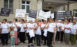 Foto: Fena / Ministar Delić prisustvovao protestima u Jablanici