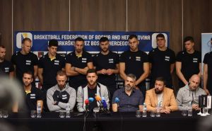 Foto: Dž. K. / Radiosarajevo.ba / Press konferencija košarkaške reprezentacije BiH