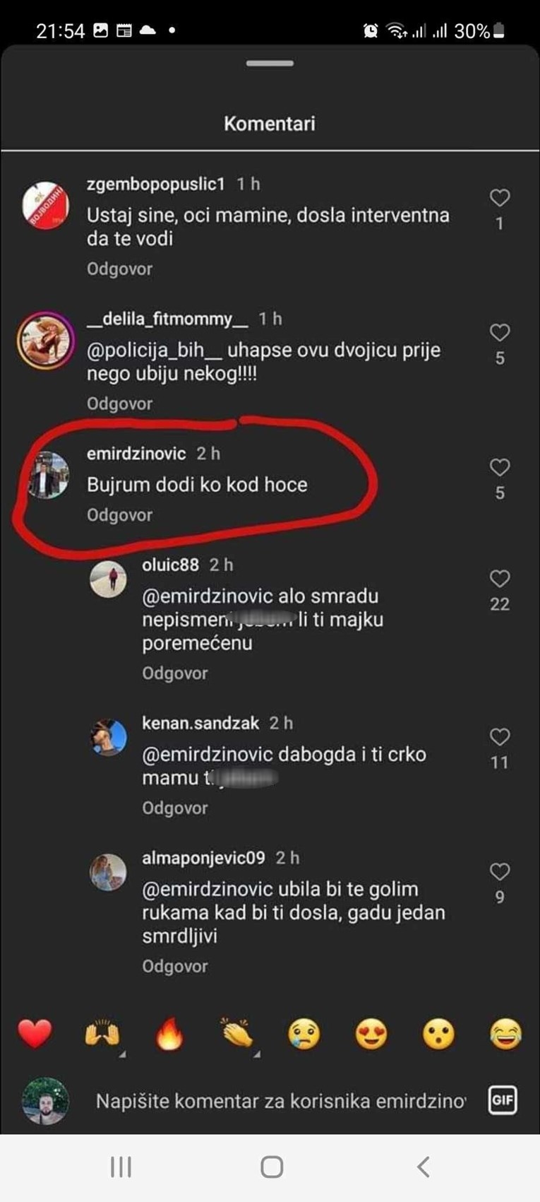 Komentar Emira Džinovića na snimku uživo monstruma iz Gradačca