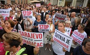 Foto: N. G. / Radiosarajevo.ba / Protest u Sarajevu zbog ubistva Nizame Hećimović