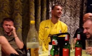 Foto: Twitter  / Džeko, Tadić i Iličić na zabavi poslije utakmice