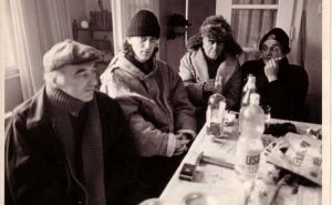 Foto: Milomir Kovačević Strašni / Mirza Idrizović, Semezdin Mehmedinović, Affan Ramić, Marko Vešović, januar 1993. godine