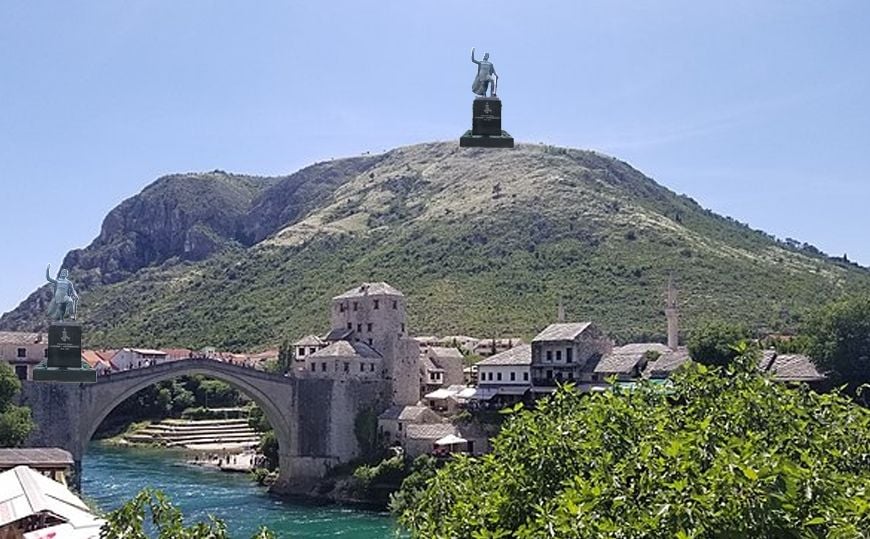 Spomenik kralju Tvrtku u Mostaru