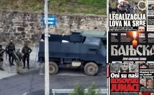 Foto: PrtScr / Jezive naslovnice nakon napada na Kosovu