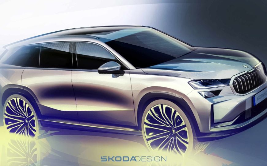 Škoda Auto otkriva skice eksterijera novog Kodiaqa