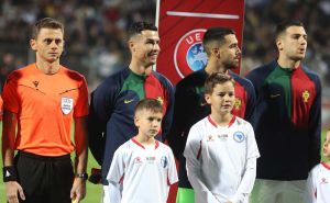 Foto: Dž. K. / Radiosarajevo.ba / Ronaldo na intoniranju himni