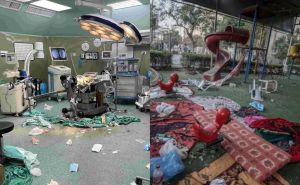 Foto: Kolaž / Bolnica u Pojasu Gaze