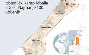 Infografika: Anadolija / Izrael napao izbjeglički kamp Jabalia