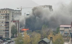 Foto: Radiosarajevo.ba / Požar na pijaci u Sarajevu