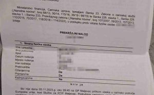 Foto: GP Maljevac / Kazna koju je dobio državljanin Hrvatske zbog neprijavljivanja guma