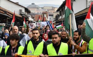 Foto: N. G. / Radiosarajevo.ba / Počela šetnja Sarajeva za Gazu