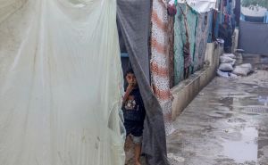 Foto: AA / Poplavljeni šatori u izbjegličkom kampu za Palestince na jugu Pojasa Gaze, 14. novembar
