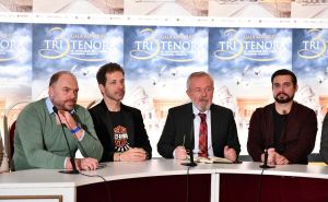 Foto: A.K./Radiosarajevo.ba / Press konferencija "Tri tenora u Sarajevu"