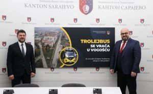 Foto: Vlada Kantona Sarajevo / Ugovor o izvođenju radova na rekonstrukciji trolejbuske mreže do Vogošće
