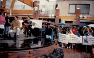 Foto: Ustupljeno za portal Radiosarajevo.ba / Protesti Bosanaca 1992. u Švedskoj