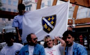 Foto: Ustupljeno za portal Radiosarajevo.ba / Protesti Bosanaca 1992. u Švedskoj
