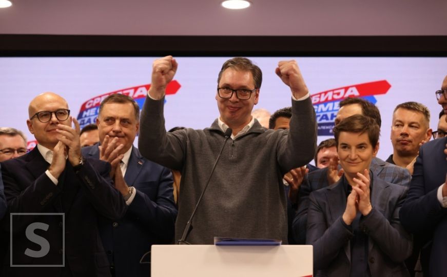 Aleksandar Vučić u izbornoj noći