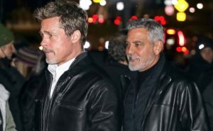 Foto: IMDb / George Clooney i Brad Pitt na setu filma Wolfs