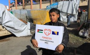 Foto: Pomozi.ba / Podijeljena pomoć  Palestincima