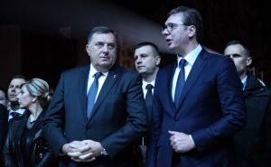 Foto: EPA - EFE / Milorad Dodik i Aleksandar Vučić
