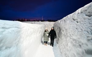 FOTO: AA / Zimska bajka u Poljskoj: Najveći labirint na svijetu