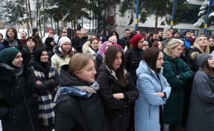 Foto: Dž. K. / Radiosarajevo.ba / Protesti ispred Studentskog doma Nedžarići