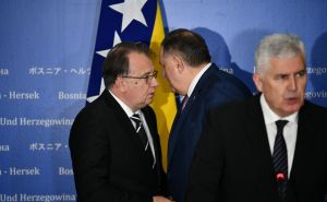 Foto: A. K. / Radiosarajevo.ba / Press nakon sastanka vladajuće koalicije u BiH