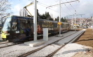 Foto: Dž. K. / Radiosarajevo.ba / Završena rekonstrukcija tramvajske pruge kod remize