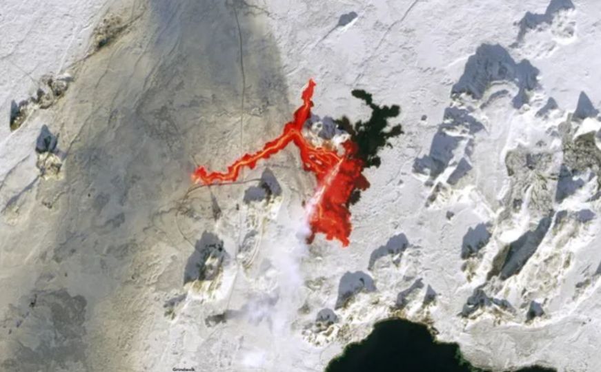 Snimak lave iz vulkana