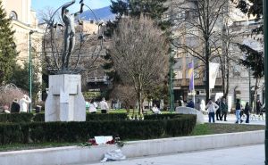 Foto: A. K. / Radiosarajevo.ba / Odata počast Alekseju Navaljnom u Sarajevu