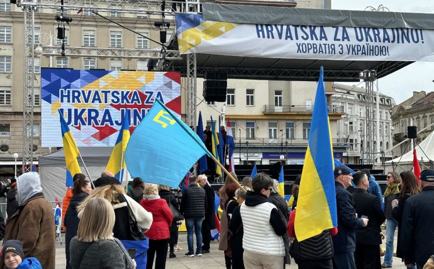 Skup podrške Ukrajini u Zagrebu