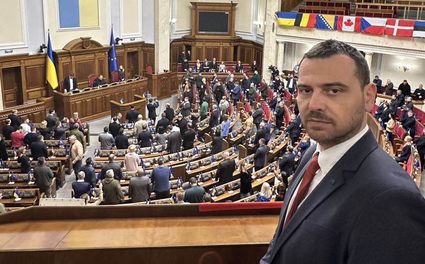 Saša Magazinović u Parlamentu Ukrajine
