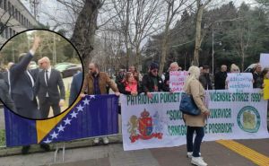 Foto: Ustupljena fotografija / Protest protiv dolaska Dodika u Podgorici