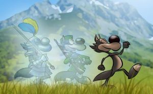 Foto: Midhat Kapetanović / Facebook / Vučko i Dan nezavisnosti BiH